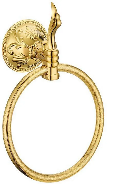 Copper shiny Golden Finished Towel Ring,Bathroom Accessories Products Gold Towel Holder,Towel Rack GB005b