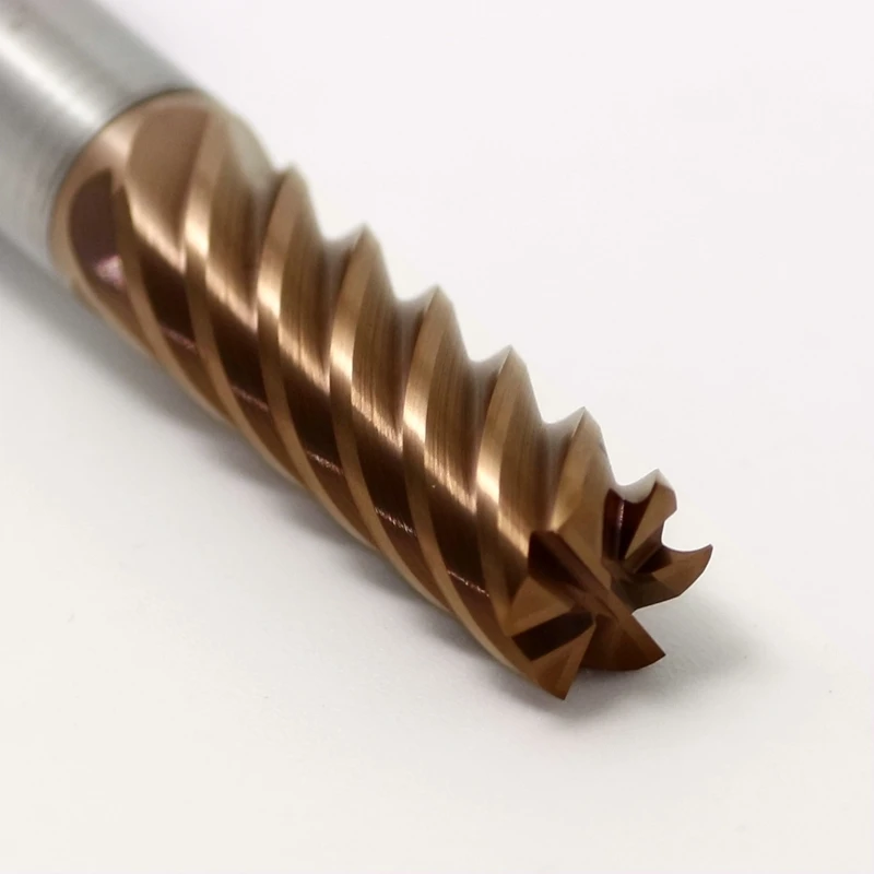 HRC55 Carbide End Mills 6 Flutes from D5.0 to D20.0 for Wood, Steel, Iron, Plastic 45 degree helix Factory Outlets