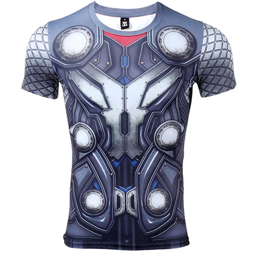 THOR 3D Printed T shirts Men Compression Shirt Hero Cosplay Long Sleeve Tops Male Gym Fitness BodyBuilding Clothes