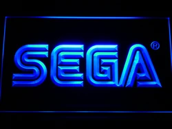 e054 Sega LED Neon Light Signs with On/Off Switch 20+ Colors 5 Sizes to choose