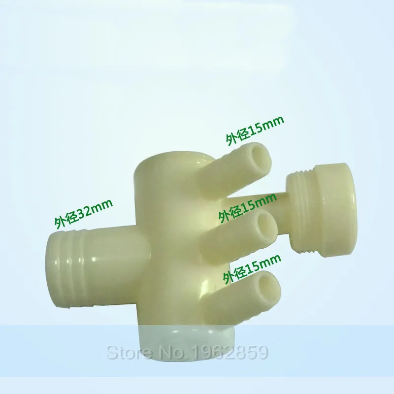 Dental Valve Drain shape adaptor drainage down pipe Dental chair  treatment machine parts three-way four-way plasitc pipe