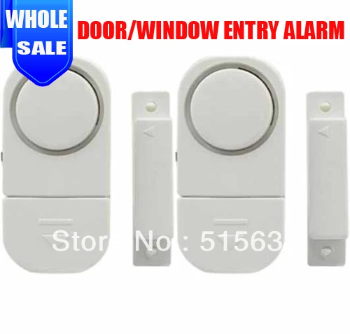 wholesale 10pcs/ lot  Home Security Alarm /Wireless Sensor Door Window Entry Burglar Alarm Bell with retail package