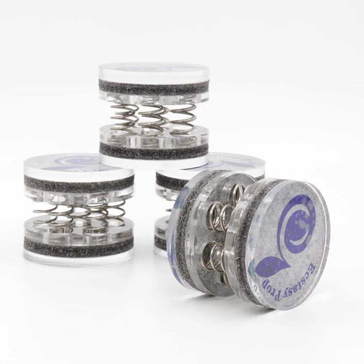 ハイエンド4pcsスピーカースパイクオーディオファンショックスパイクスプリングダンピングパッドhifiオーディオスタンドフィートアンプコーンスピーカーパッド