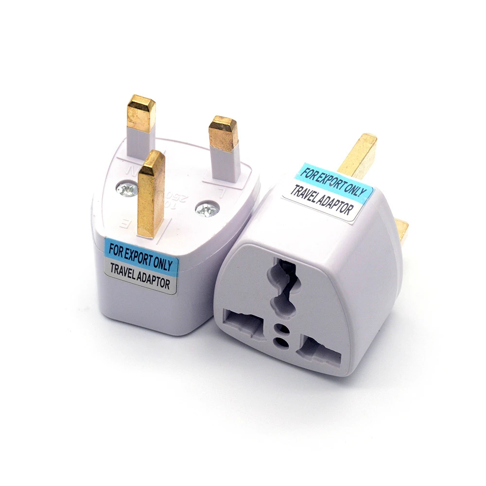 Uniwersalny 3Pin UK HK AC Travel wtyczka zasilania US/ue/AU do UK/HK 3 gniazdo kołkowe konwersja wtyczka konwersji Adapter do podróży