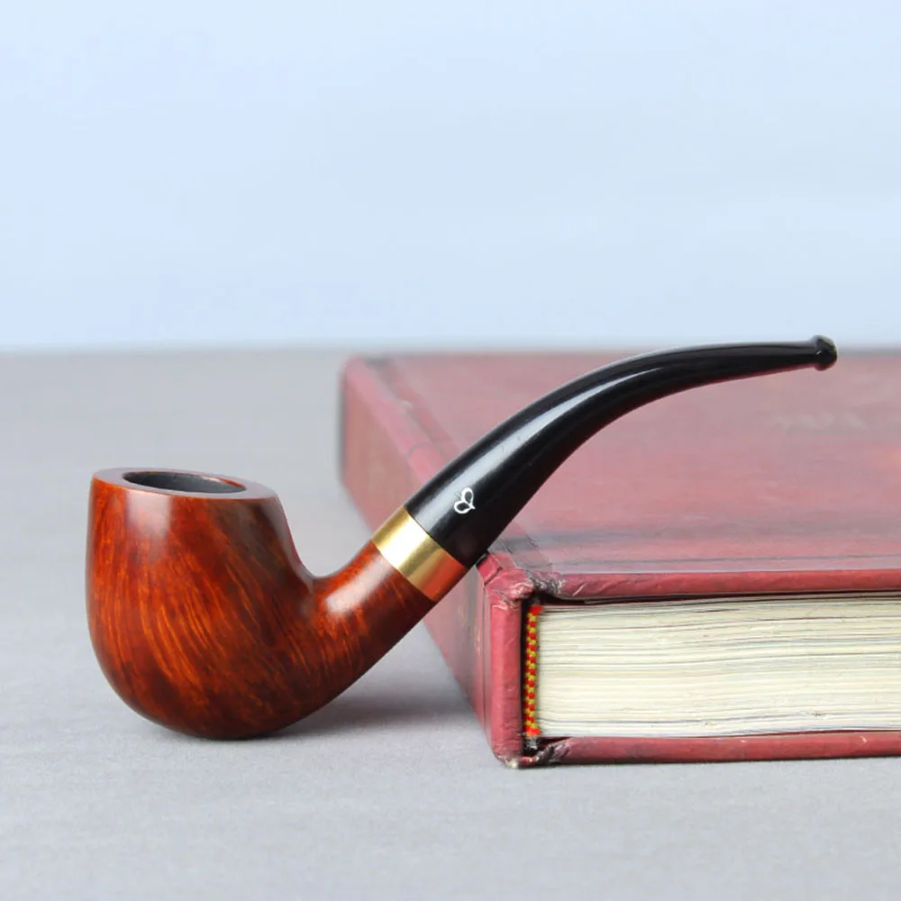 Newbee Briar Tobacco Pipes  Wooden tobacco Smoking pipe with 9 mm Activated Carbon Filters Pipe Accessories aa0012-aa0067