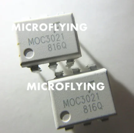 20PCS MOC3021 DIP optocoupler DC input triac thyristor output New Original