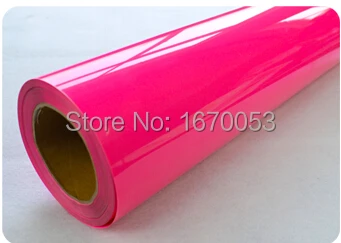 Fast Shipping Fluomescent Film For Six Colors/ Meter= (50cmx100cm)X6 Heat PU Vinyl