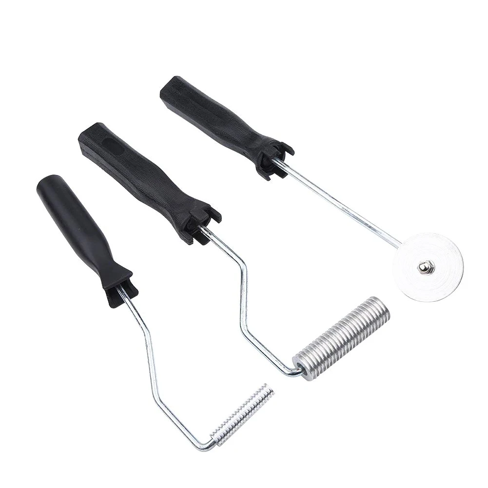 3pcs 31cm Kit rullo in fibra di vetro Bubble Paddle Tool Kit rullo di laminazione per FRP stampo strumento pennello rullo Drop Shopping