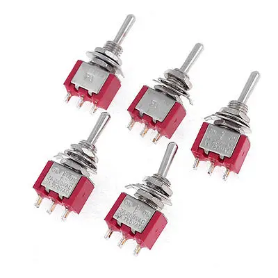 交流250ボルト2a 120ボルト5a spdt 3ピン上/上2位置ミニチュアトグルスイッチ