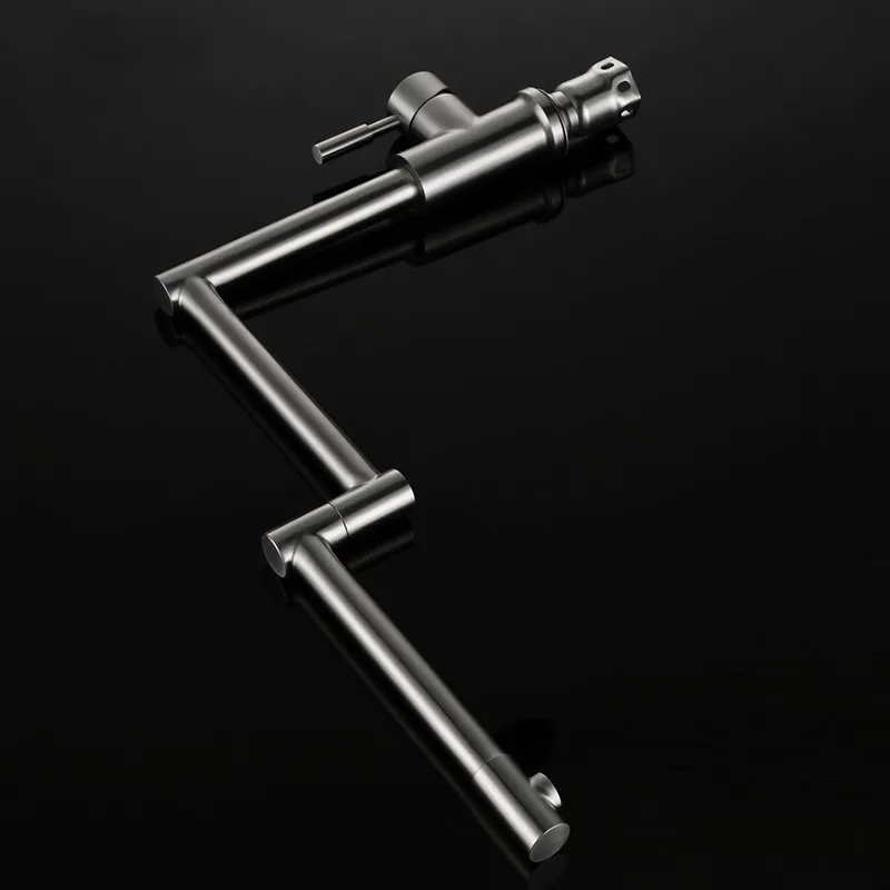 Unleaded All stainless steel kitchen faucet high quality cold and hot water faucet,Brushed Nickle 360 degree rotation