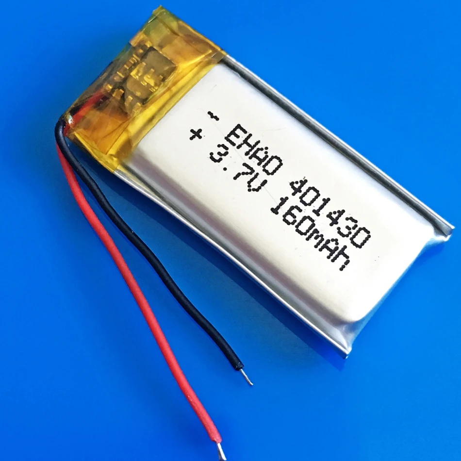 5 szt. 3.7V 160mAh 401430 litowo-polimerowa Lipo akumulator do MP3 GPS zestaw słuchawkowy Bluetooth kamera z długopisem wideo 4x14x30mm