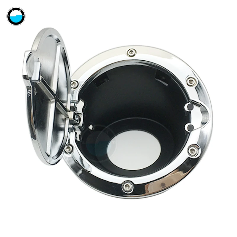 1Pcs Universal Silver Gas Fuel Tank Cover Decorative Gasoline Cap For Jeep 2007-2015 JK Wrangler Car Accessories.