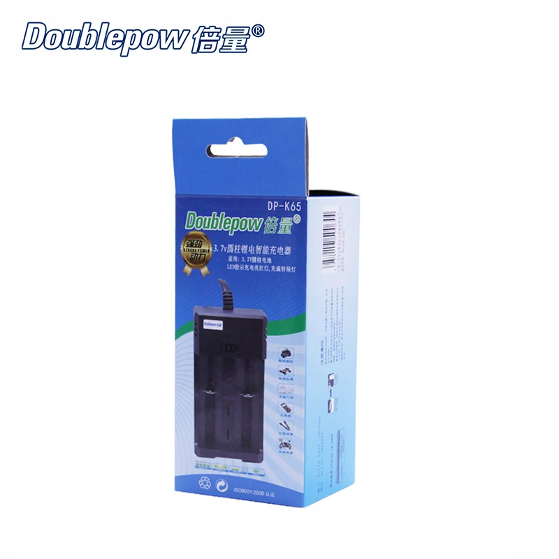 2 slots Doublepow DP-K65 Intelligent Rapid charger for 3.7V Li-ion batteries 26650,22650,26500,18650,16340,17670,18500,17500