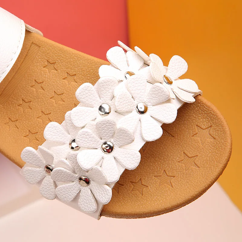 Fashion 2019 New Baby Girls Sandals Filles Kid Shoes Summer Little Girl Flower Princess Beach Shoes Child 1 2 3 4 5 6 Year Old