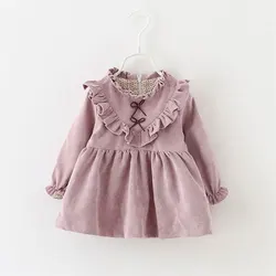 Spring Newborn Baby Girls Princess Dress Party Dresses for Girls Long Sleeve Birthday Dresses Infant Outerwear Clothes Clothing