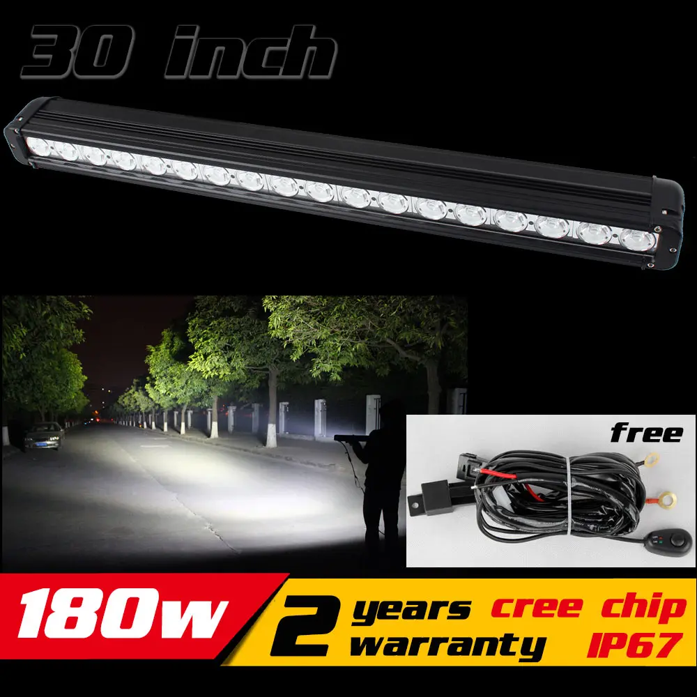 

30inch 180W LED Light Bar for SUV Tractor Truck ATV LED Offroad Light Bar 4X4 LED Bar Offroad Drive Light Save on 240W 288w