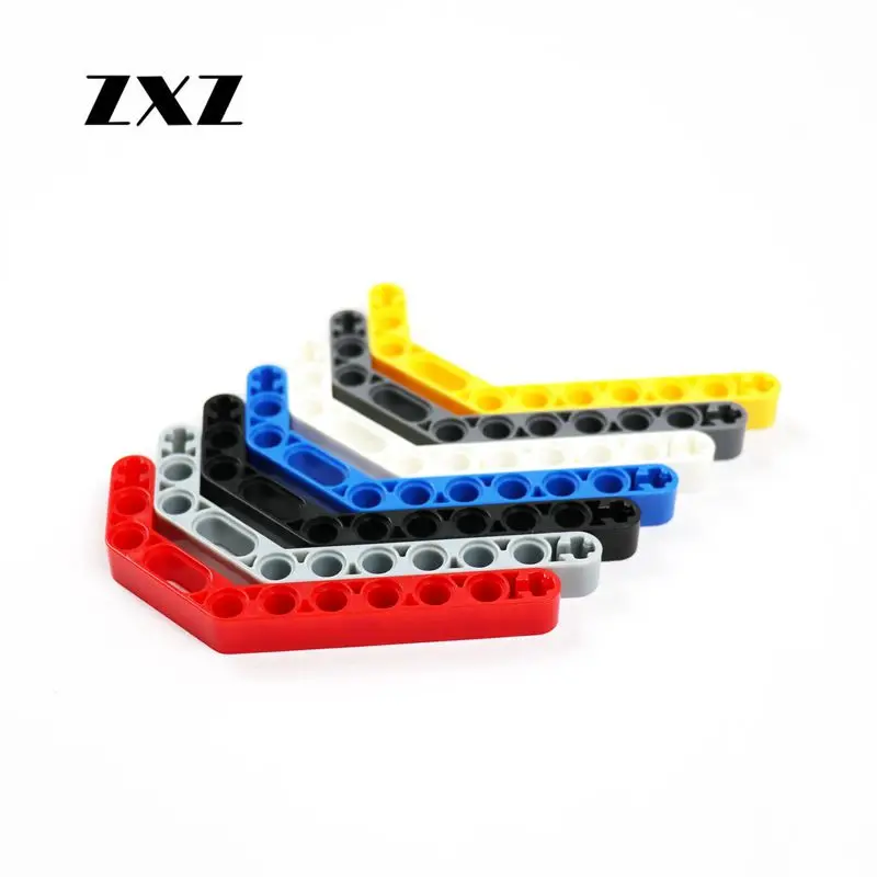 10pcs/lot Technical Beam 1 x 11.5 Double Bent Thick Technical Beams 32009 Building Bricks DIY Creative Elements Technik Parts