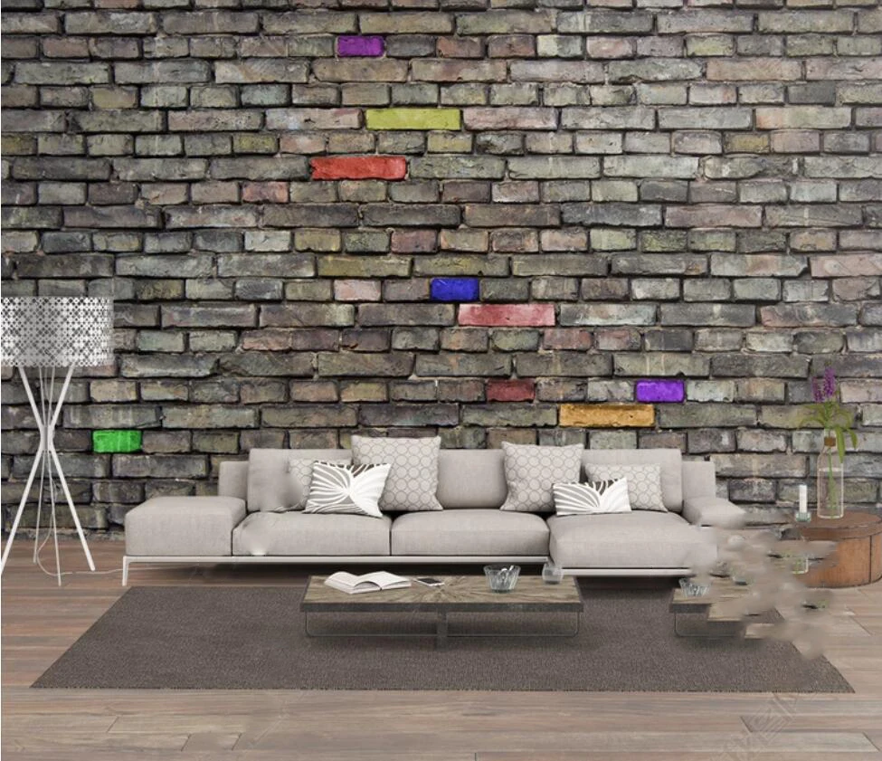 

Vintage brick wall background wall painting