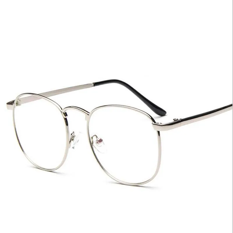 Diopter SPH 0 -0.5 -1 -1.5 -2 -2.5 -3 -3.5 -4 -4.5 Finished myopia glasses Oversize Metal Frame prescription glasses