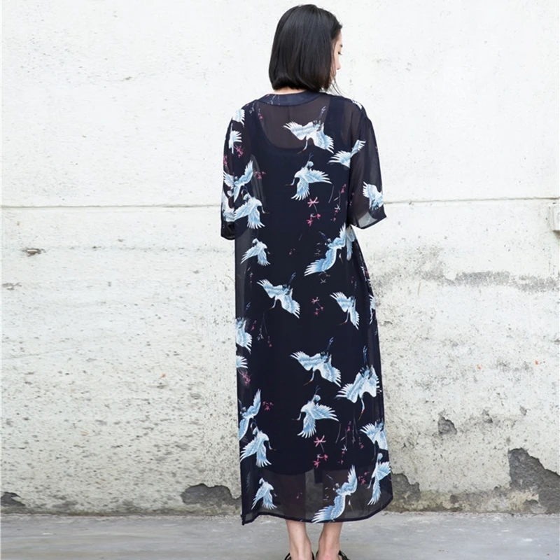 Japanese kimono yukata kimono cardigan fashion blouse women 2019 women long sleeve cardigan haori traditional kimonos FZ005