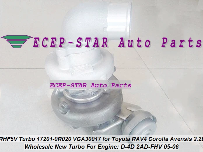 Turbo RHF5V VB13 17201-0R020 17201-0R021 VGA30017 VAA30017 VBA30017 For Toyota RAV4 D-4D Corolla Avensis Auris 2AD-FHV 2.2L