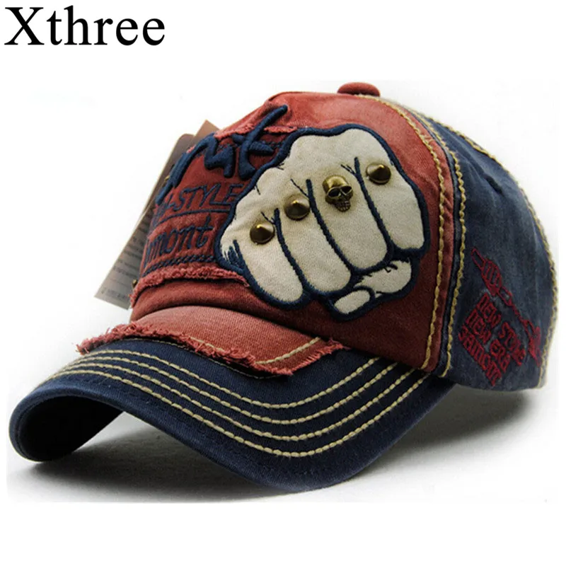 XTHREE Unisex Fashion Men\'s Baseball Cap women Snapback Hat Cotton Casual Caps Summer Fall Hat for Men Cap Wholesale