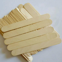 50pcs/lot Wooden Waxing Wax Spatula Tongue Depressor Disposable Bamboo Sticks Tattoo Wax Medical Stick Beauty Health Tool
