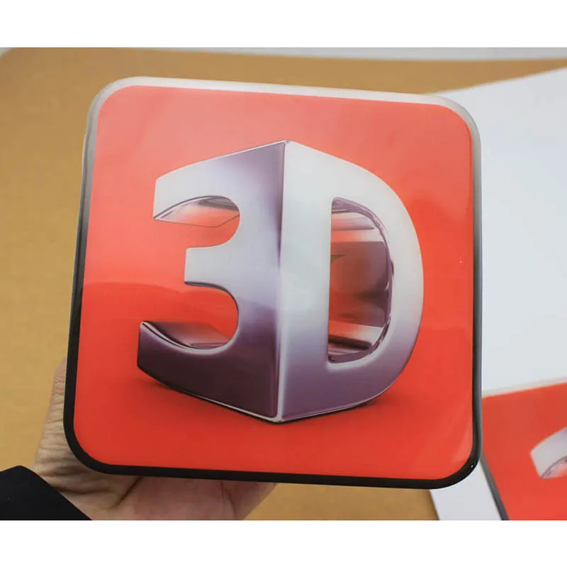 Europese Hot Koop Epoxy 3d Floor Sticker Custom Design Dome Sticker 3d Hars Sticker Kerstcadeau