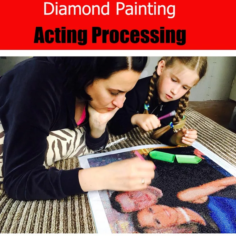 

Complete diamond mosaic,PHOTO CUSTOM Diamond Painting finished Picture Square/Round Acting processing Diamond Embroidery WG370