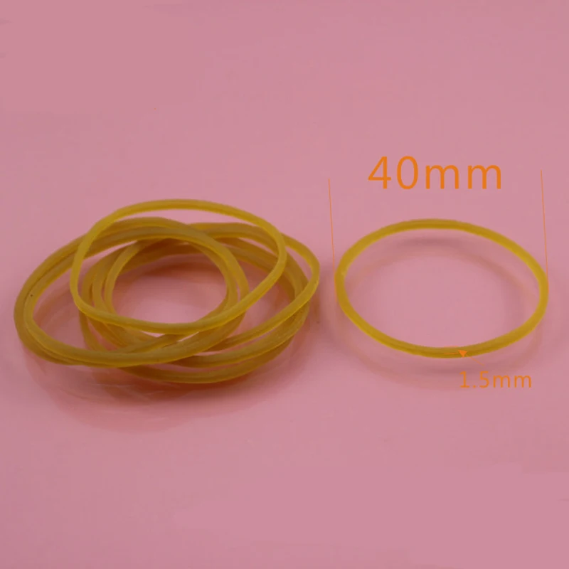 10/100Pcs 1.5X40Mm Katrol Transportband/Rubber Band/Dron Rc Auto Vliegtuig Robot kinderen Speelgoed Voor Jongens Diy Baby Accessoires Montessori