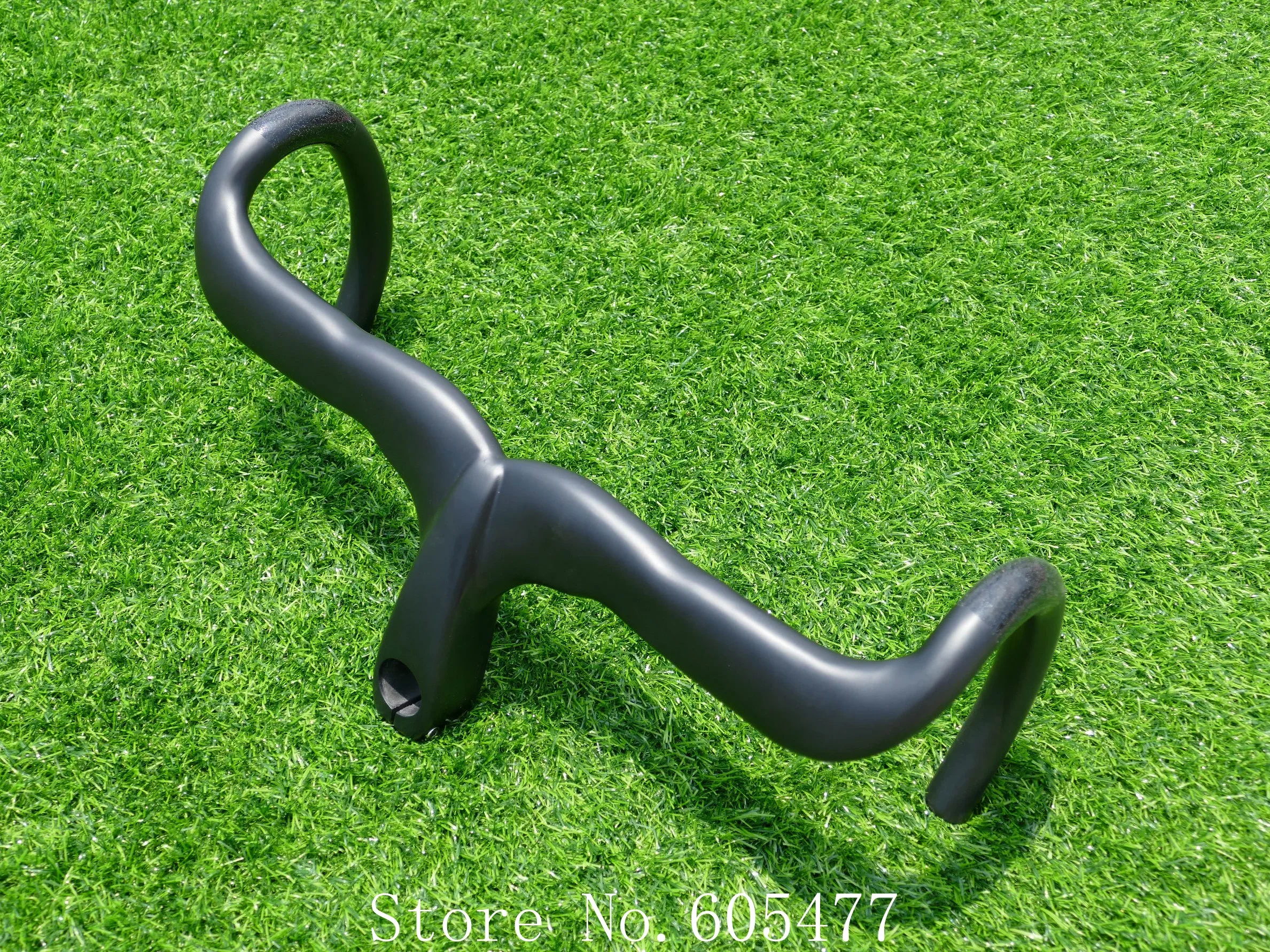 2019  Full Carbon Glossy Matt Bike Handlebar Road Bike Bicycle Cycling Bar Full Carbon Integrated Handlebar 400mm With Stem