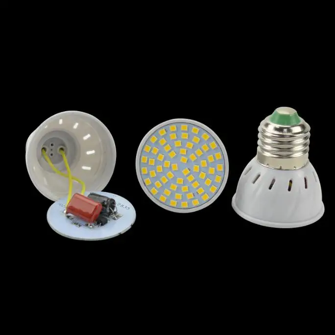 E27 E14 MR16 GU10 Lampada LED Bulb 220V 240V Bombillas LED Lamp Spotlight 48 60 80 LED 2835 SMD Lampara Spot