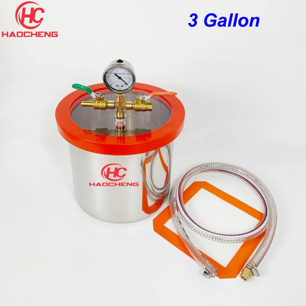 

3 Gal (12L) SS304 Vacuum Chamber 22cm*28cm Degassing Chamber