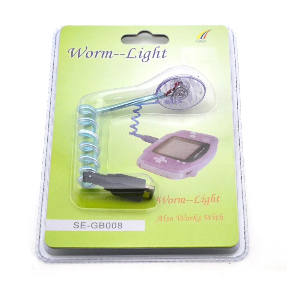 Worm Light Illumination LED Lamps for Gameboy Advance for GBA GBP GBC Game Console with packing