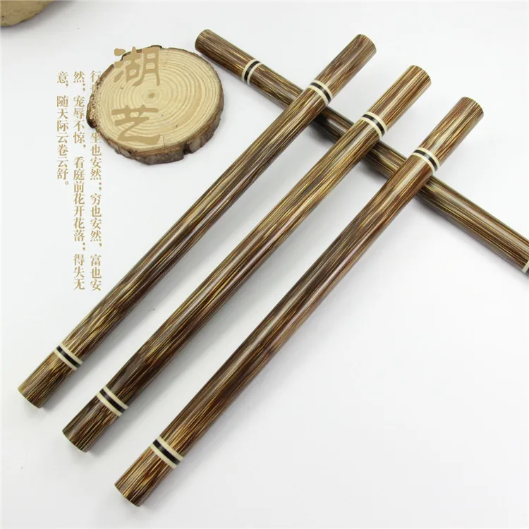 Fine gold wire bamboo long section of the bottom comes with incense stick inserted into the portable incense tube bamboo wooden