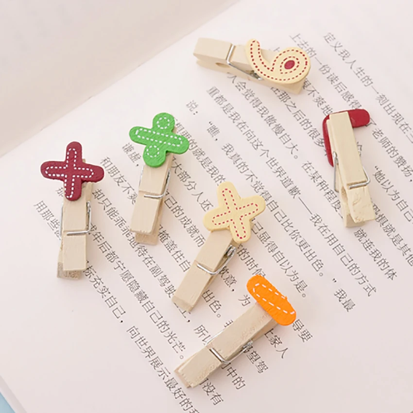 10pcs/lot Wooden Photo Clips Clothepins Home Wedding Party Festival Decoration Craft Postcard Clip Colorful DIY Supplies Gift