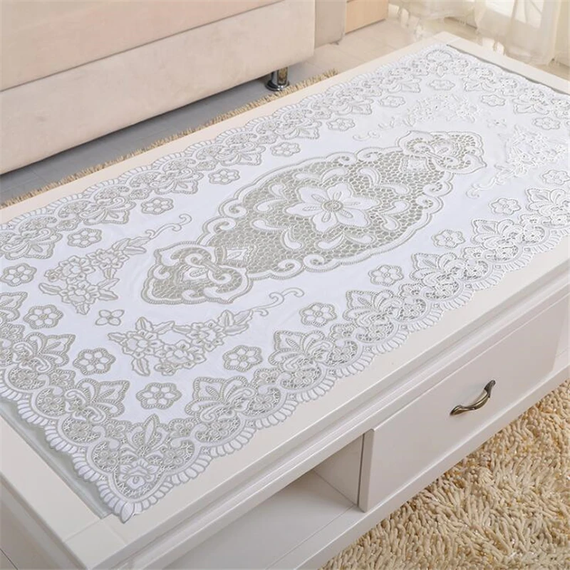 PVC hot stamping table mats small coaster placemats home anti-skid oil-proof insulation dish mat coffee table cloth creative mat