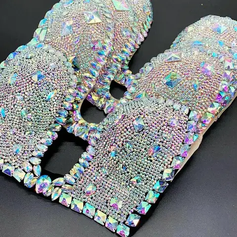 2019 venus vacation diamond new bikini set bling stones sexy women swimwear rhinestone bathing suit Jacket mature lady Bras swim