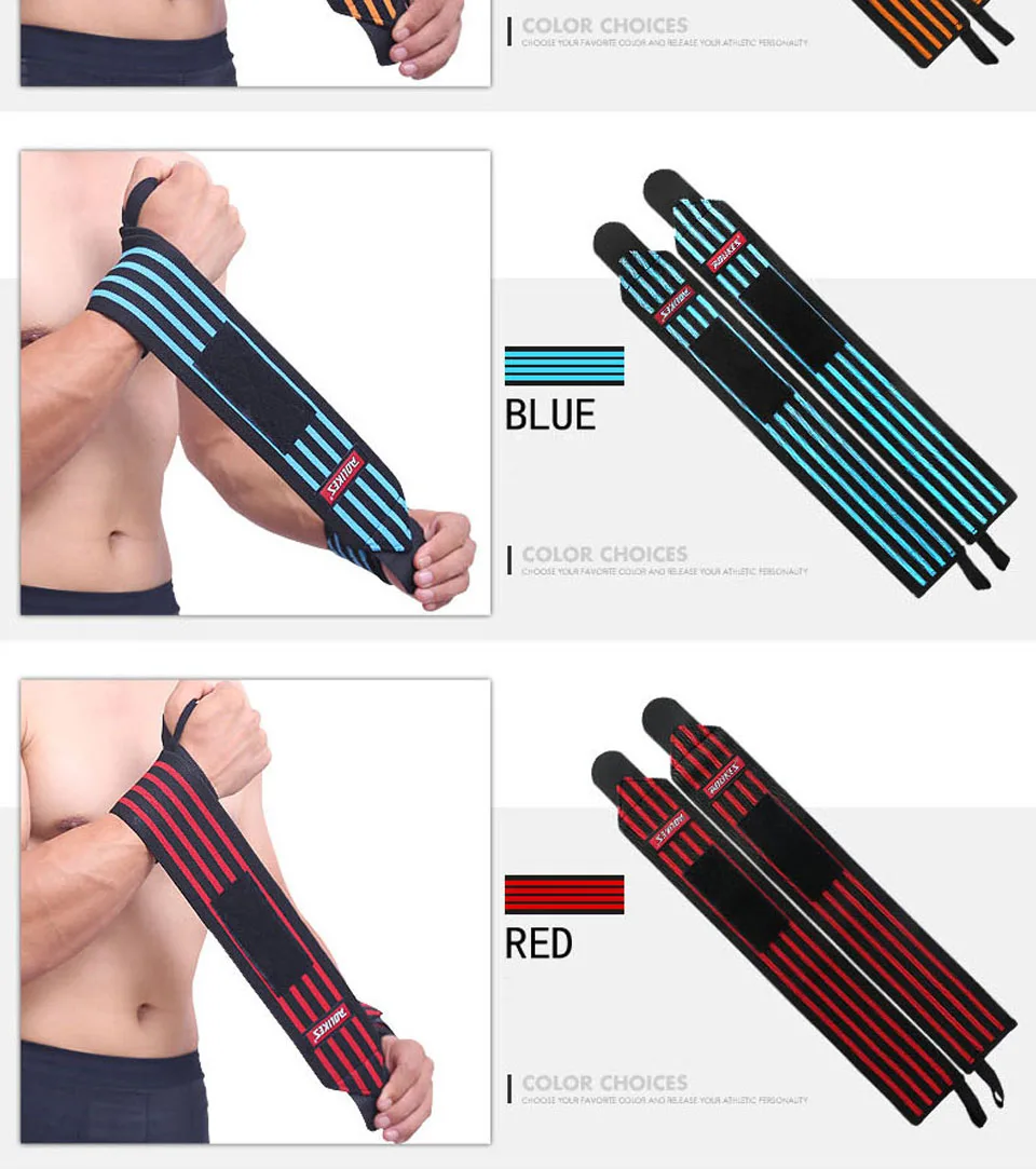 AOLIKES 1 Paar Handgelenkbandagen für Gewichtheben, Fitnessstudio, Handgelenkschlaufen für Gewichtheben, Handgelenkstütze für Powerlifting, Krafttraining – Detail 11
