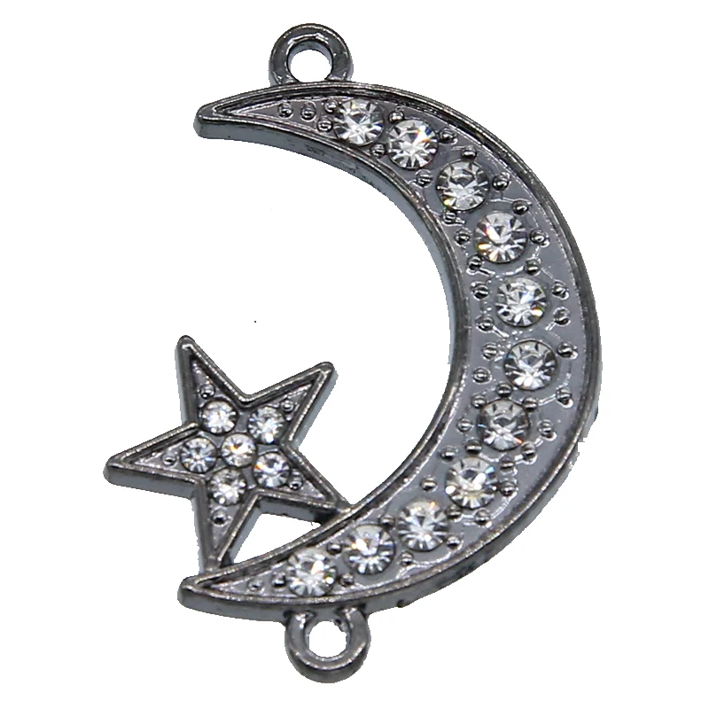 Arab Muslim Islamic God Allah Moon Star Pendant Bracelet Necklace Accessories Ramadan Gifts Religious Jewelry Wholesale