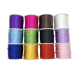 50M/Roll 0.8-1mm Color Flexible Elastic Crystal Line Rope Cord For Jewelry Making Beading Bracelet Wire Fishing Thread Rope