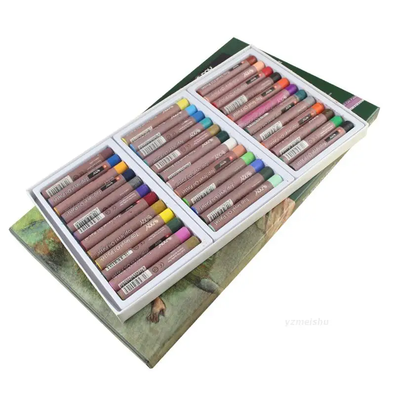 12/16/25/36/50 Color Crayon Acrylic Heavy Oily Oil Painting Stick Colorful Child Crayon Kit Brushes Crayons Art  Crayons