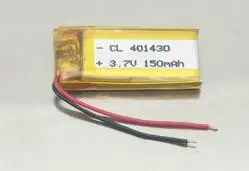 

Free shipping 401430 3.7v 150mah polymer lithium ion battery li-polymer li-ion battery for recorder MP4 bluetooth earphone