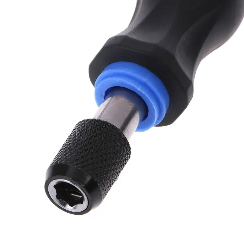 Multi-function 1/4" 6.35mm Non-slip Dismountable Screwdriver Handle With Soft Rubber