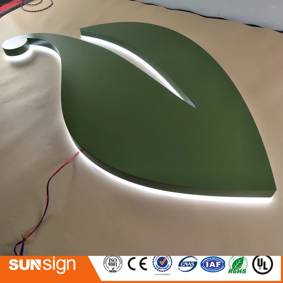 Factory Outlet Outdoor Reclame Backlit Rvs Led Brief Tekenen