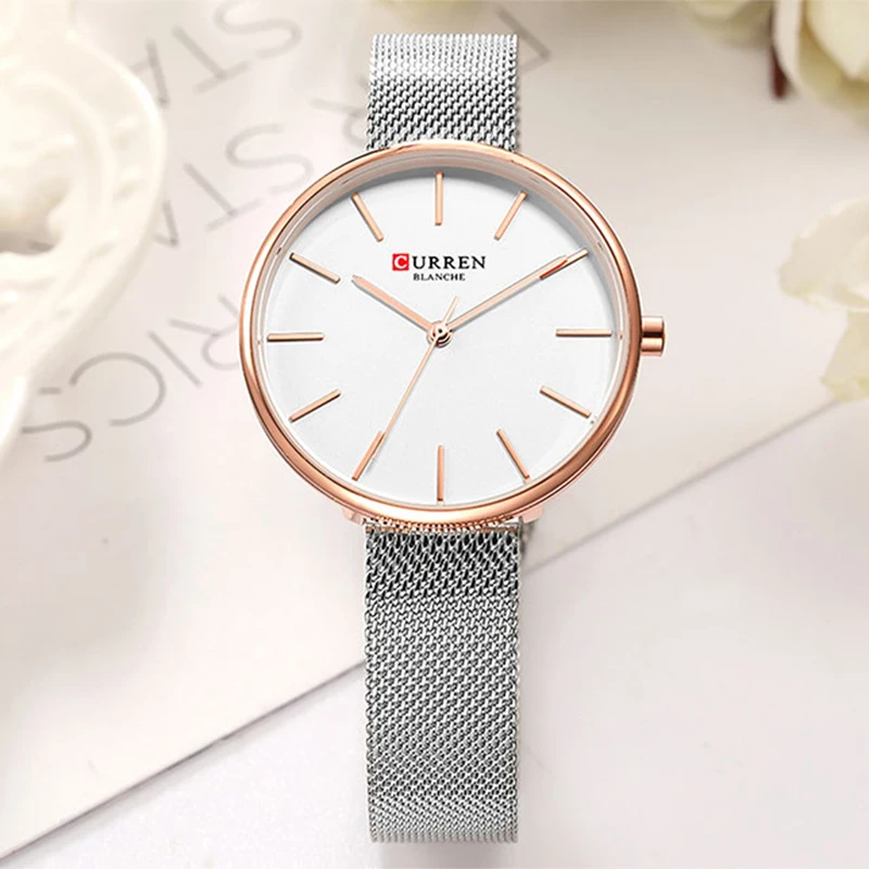 Top CURREN Brand Women Watch Design Lady Casual Girl Wristwatch Quartz Watches Fashion Women's Luxury Dress Gift Bracelet Clock