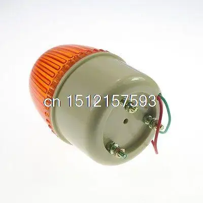 1PCS 12VDC Yellow  MINI  Beacon Warning Signal Light Lamp  Spiral Fixed