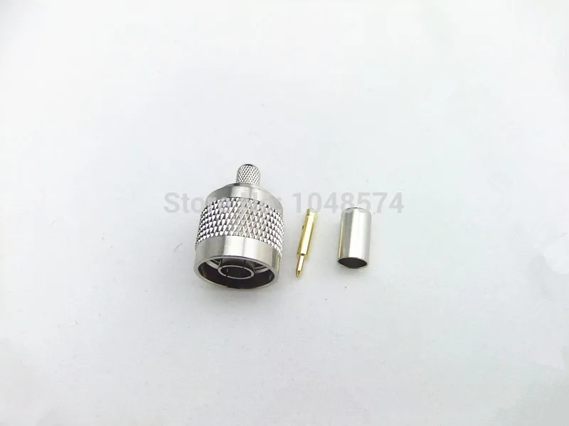 Free shipping N male plug LMR240 Crimp straight Connector