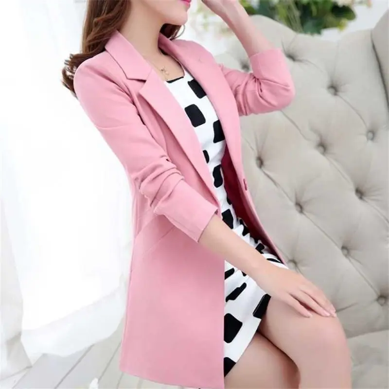 New Fashion 2023 Spring Autumn Blazers Suits Jackets Women Clothing Korean Slim Business Suit Large Size OL Blazer Coats A373