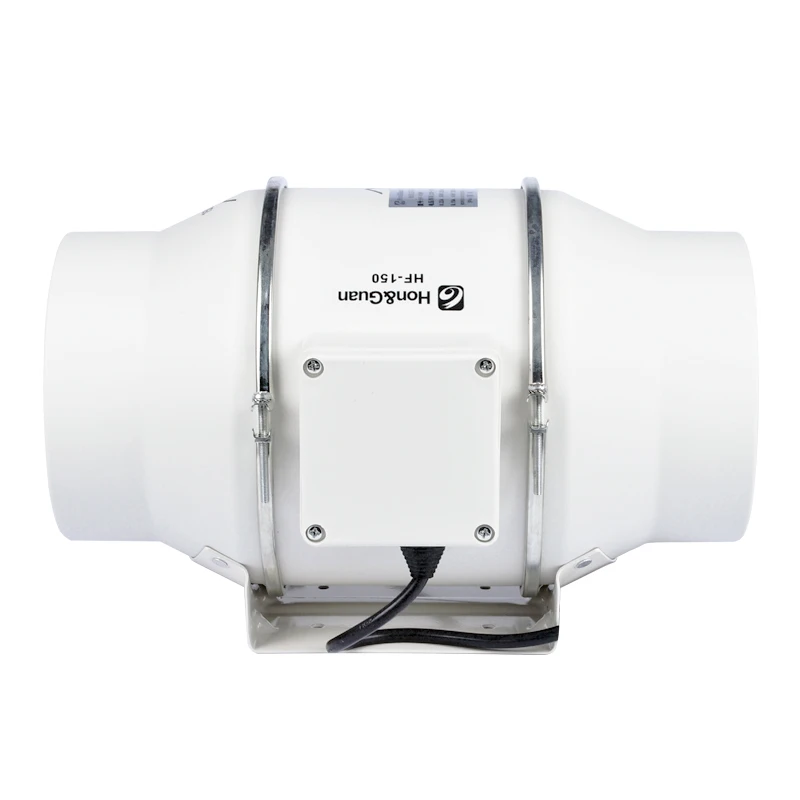 터보 팬 인라인 덕트 팬, 원형 파이프 배기 팬, 욕실 주방 환풍기, 공기 추출기, 6 인치, 220V